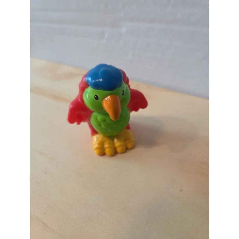 Fisher Price Little People Parrot Bird Red Green‎ Pirate Ship Noahs Ark Zoo